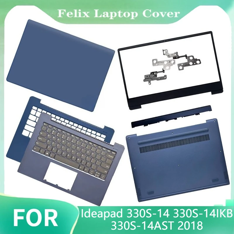 

For Ideapad 330S-14 330S-14IKB 330S-14AST 2018 New LCD Screen Back Cover Bezel Palmrest Bottom Housing Case blue