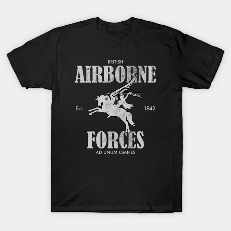 British Airborne Forces Paratrooper T-Shirt 100% Cotton O-Neck Summer Short Sleeve Casual Mens T-shirt Size S-3XL