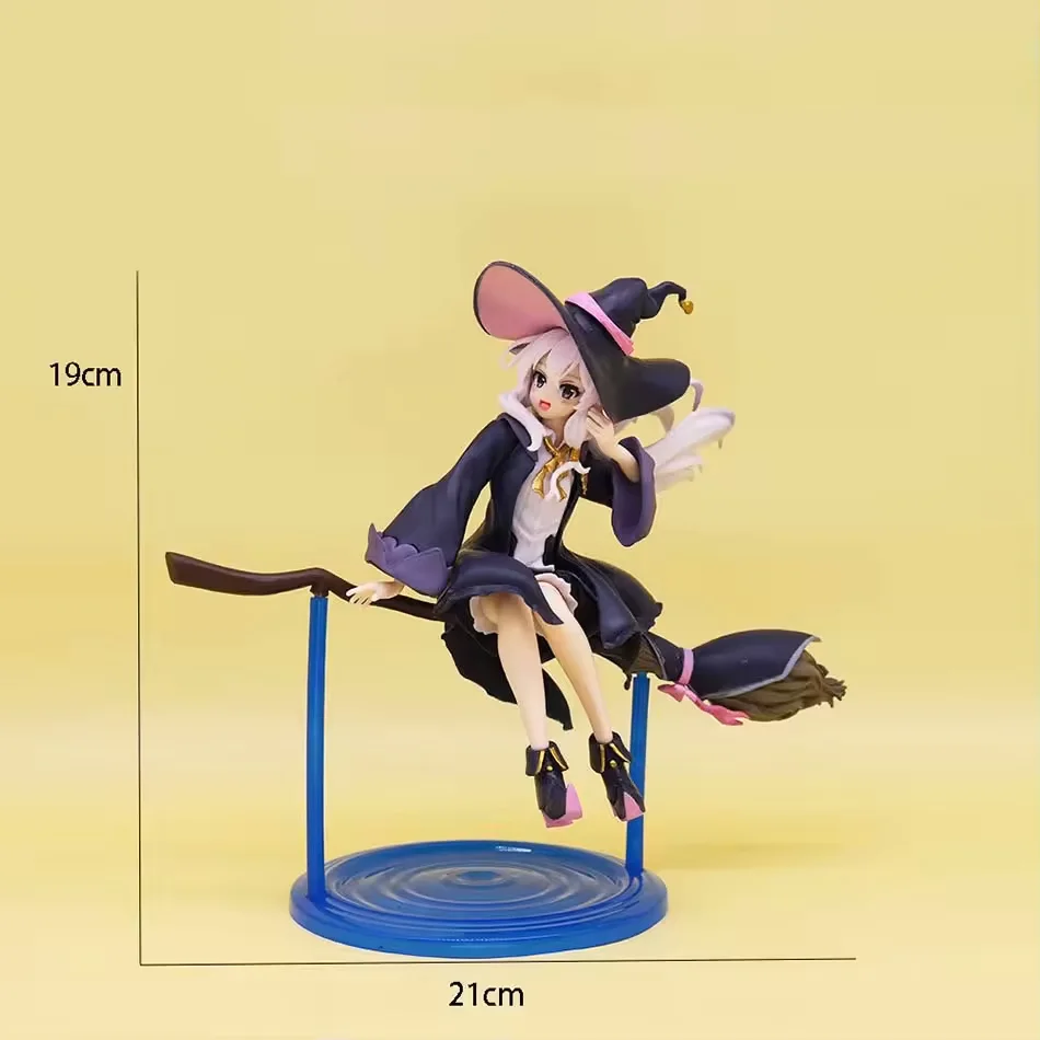 جديد 19 سنتيمتر أنيمي تجول الساحرة: رحلة Elaina الشكل البلاستيكية بيجامة الجلوس الموقف نموذج اللعب الكمبيوتر التحكم المركزي قلادة #5