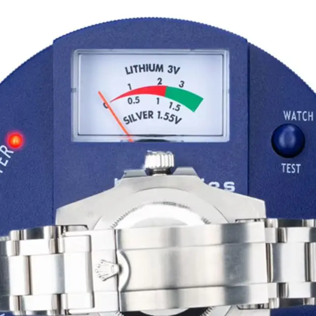

For Quartz Watches Button Battery Analyzer Quartz Movement Tester For Battery Testing 103mm*40mm ABS Injection Molding