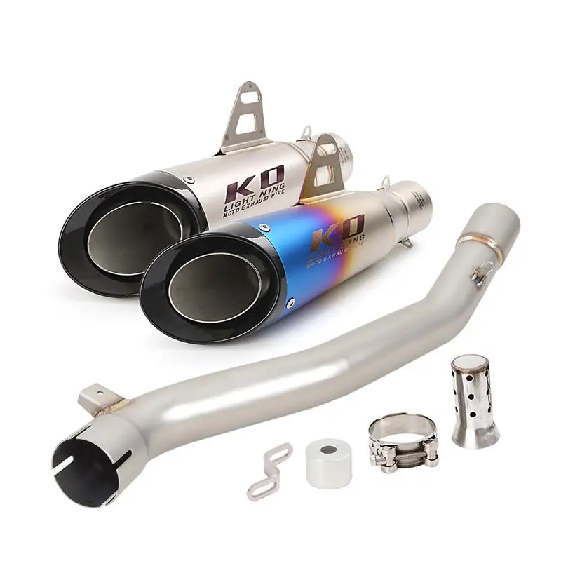 

Slip On For Honda VFR1200X Crosstourer 2012-2020 VFR1200X Crosstourer DCT Motorcycle Exhaust Mid Link Pipe 310mm Muffler Baffle