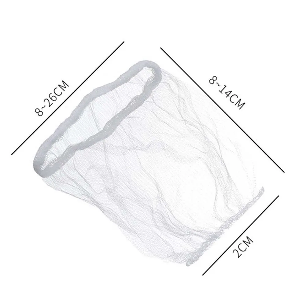 Bolsa de malla desechable para fregadero, filtro de residuos, orificio de drenaje, bolsa de red de basura para cocina y baño, suministros de