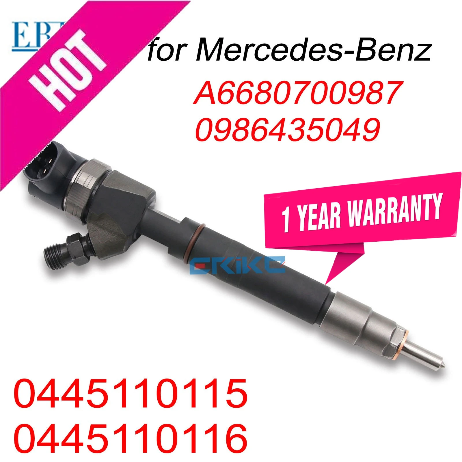 0445110115 0445110116 Diesel Injector 0 445 110 115 Auto Engine Part 0445 110 115 for Mercedes-Benz BZ6680700987 A6680700987