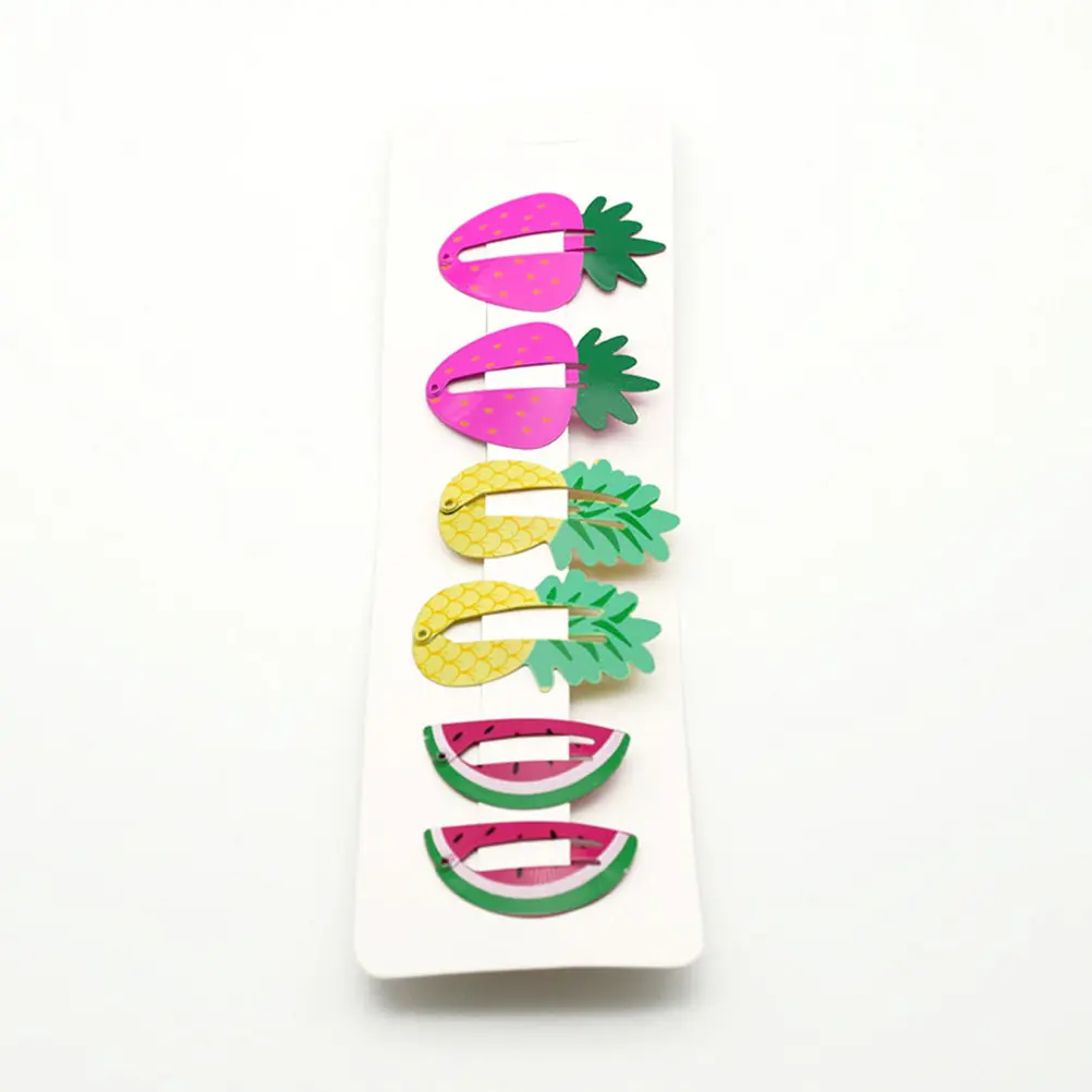 

38Pcs Fruit Clip Set Lovely Metal Snap Hair Clips for Babies Women Barrettes Hair Accessories