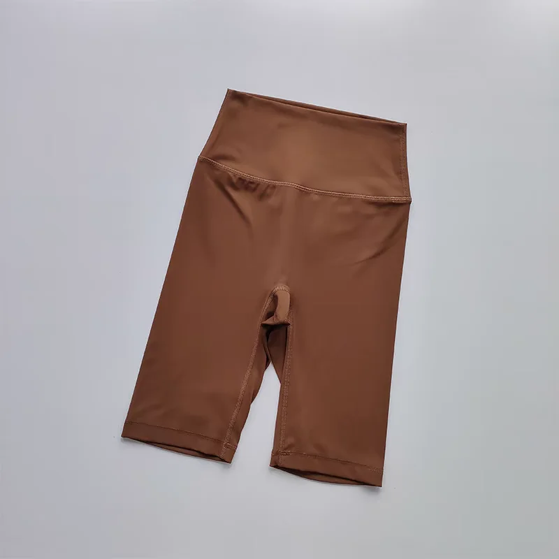 Damen High-Waist Enge Radhose mit „Naked Feeling“-Gefühl, Atmungsaktive Yoga-Sportshorts, Sommer-Laufshorts, Hochwertige Fitness-Shorts – Detail 8