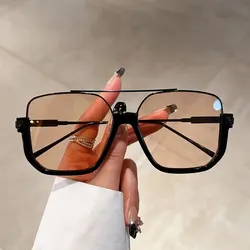 KAMMPT Retro Pilot Sunglasses Fashion Men Women Square Driving UV400 Shades New Trendy Original Brand Design Hiking Sun Glasses