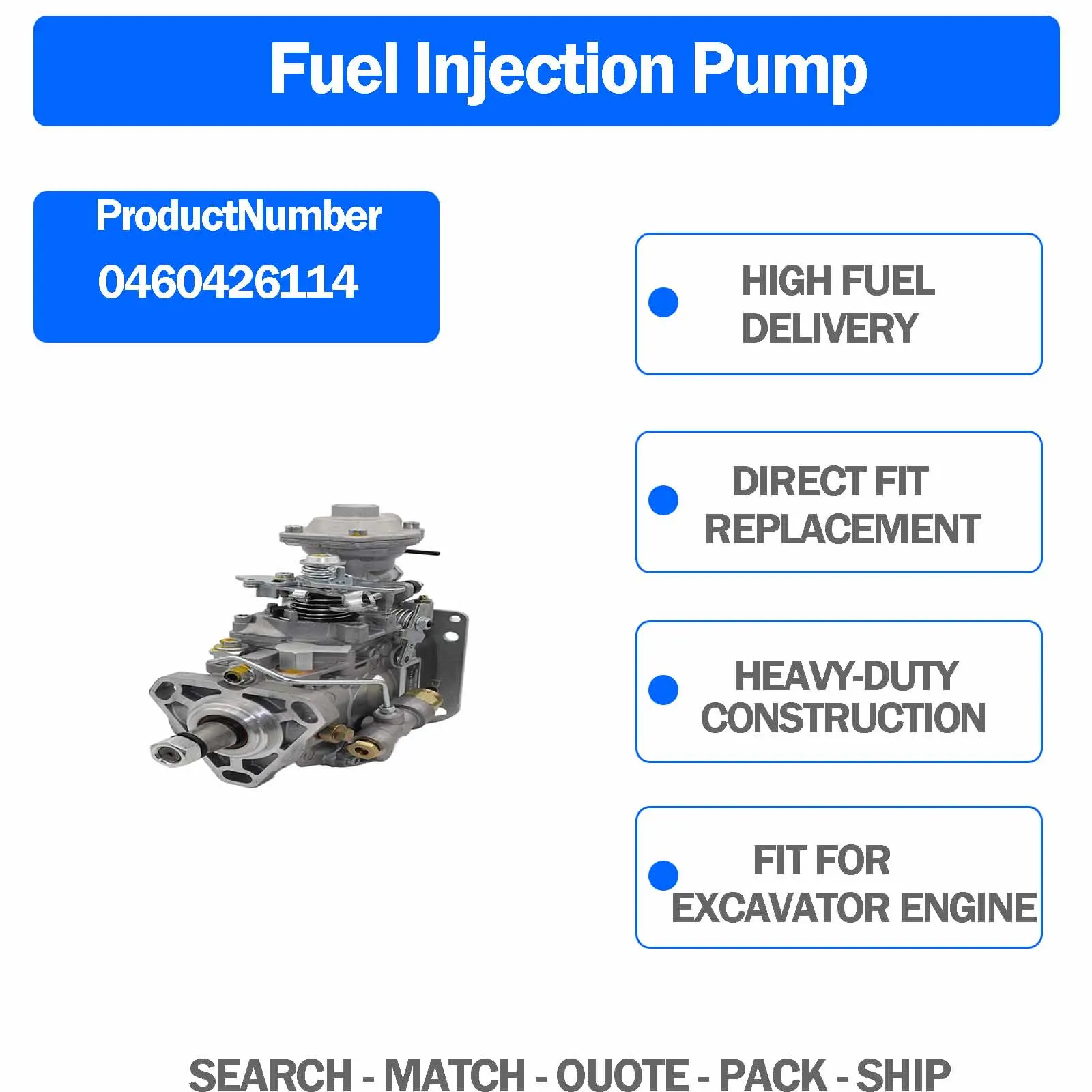 Fuel Injector Pump 0986440071 R0460426114 R0986440071 For Cummins 6BT 5.9L Diesel Engine For Dodge 1989-1993