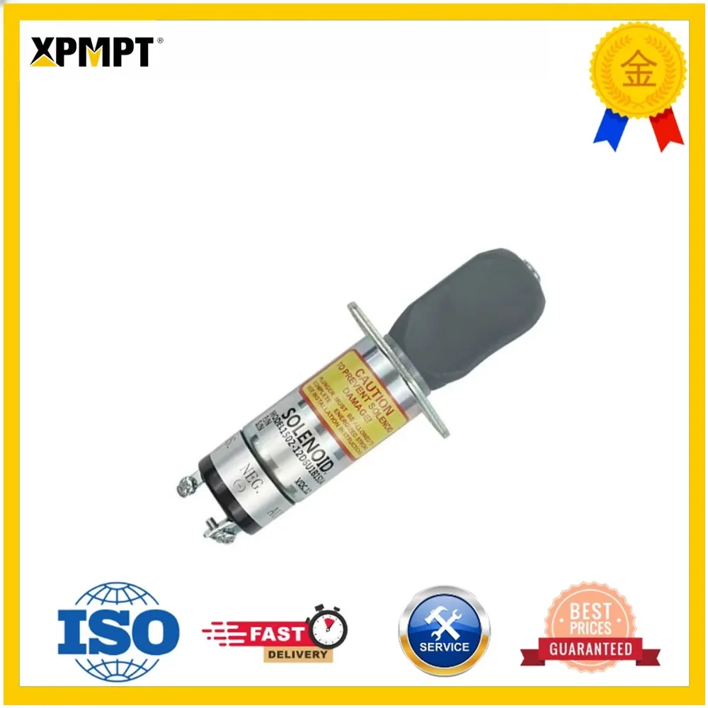 Construction Machinery Excavator Accessories 1502-12D6U1B1S1A Stop Switch Oil Cut-Off Flameout Solenoid Valve for Engine