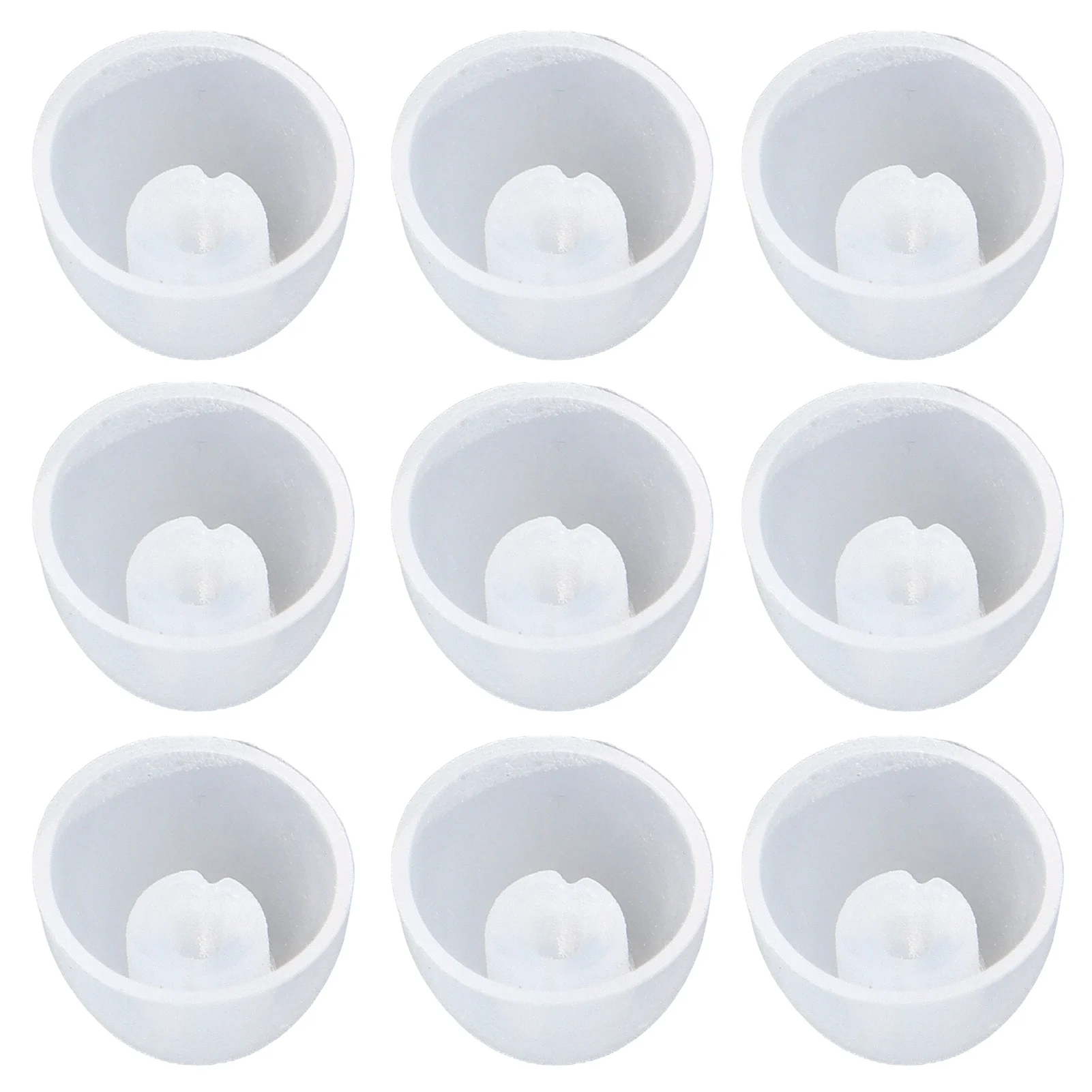 10Pcs/Pack Hearing Aid Domes 8mm Open Single Layer Washable Antistatic Bass Dome for Replacement Hearing Aid Supplies