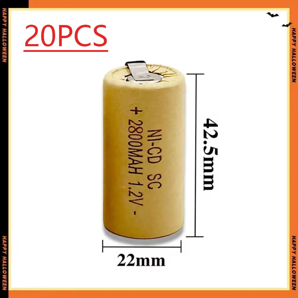 2800mAh Ni-Cd oplaadbare batterij voor Makita Bosch Hitachi en DeWalt elektrisch gereedschap, schroevendraaierbatterij, 1,2V, hoge kwaliteit