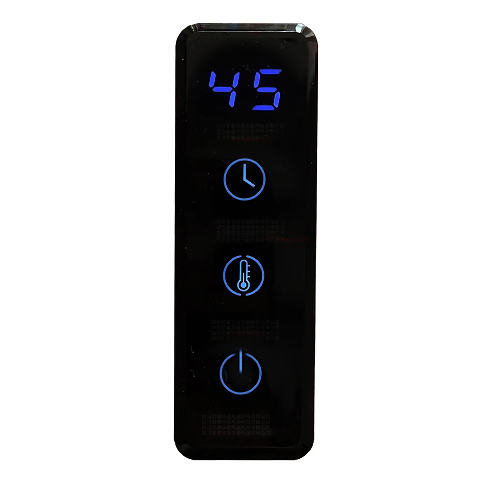 Touch screen digital display thermostat switch temperature controller timer for bathroom electric towel heated warmer rack rails