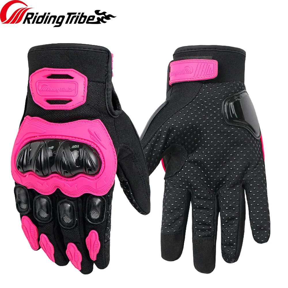 Woman Lady Girl Full Finger Gloves Non Slip Anti Collision Bike Cycling Motorcycle Riding Outdoor Sport Hands Protection MCS-21