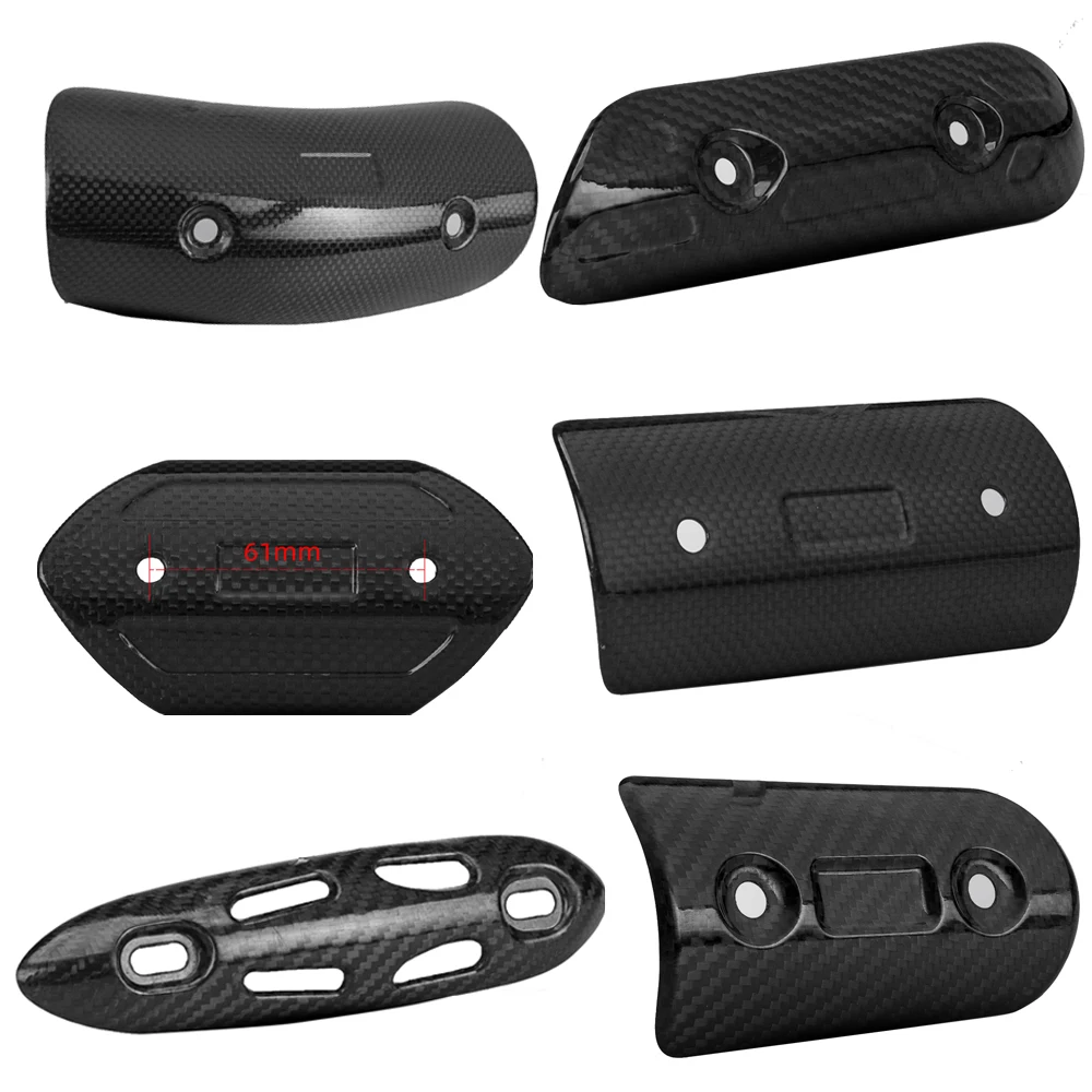 

Heat Shield Motorcycle Exhaust Pipe Carbon Fiber Protector Cover Guard Anti-scalding Cover For TMAX530 CB400 XMAX300 CB650F Z900