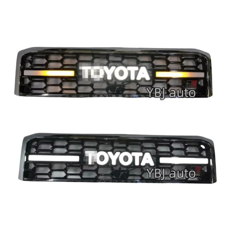 Автомобильные аксессуары, плавный свет, хромированная передняя решетка для Toyota Land Cruiser 70 76 79 LC70 LC76 LC79 FJ79 LED GR GR GRILLE