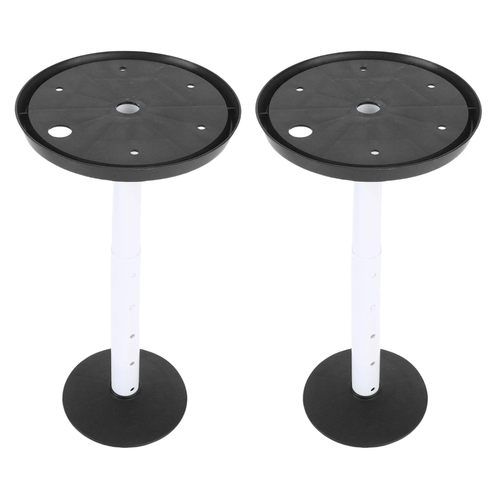 2 Sets Planter Filler Risers 28-43cm Adjustable Height Plant Inserts with Drainage Hole for Inside Flower Pot Container
