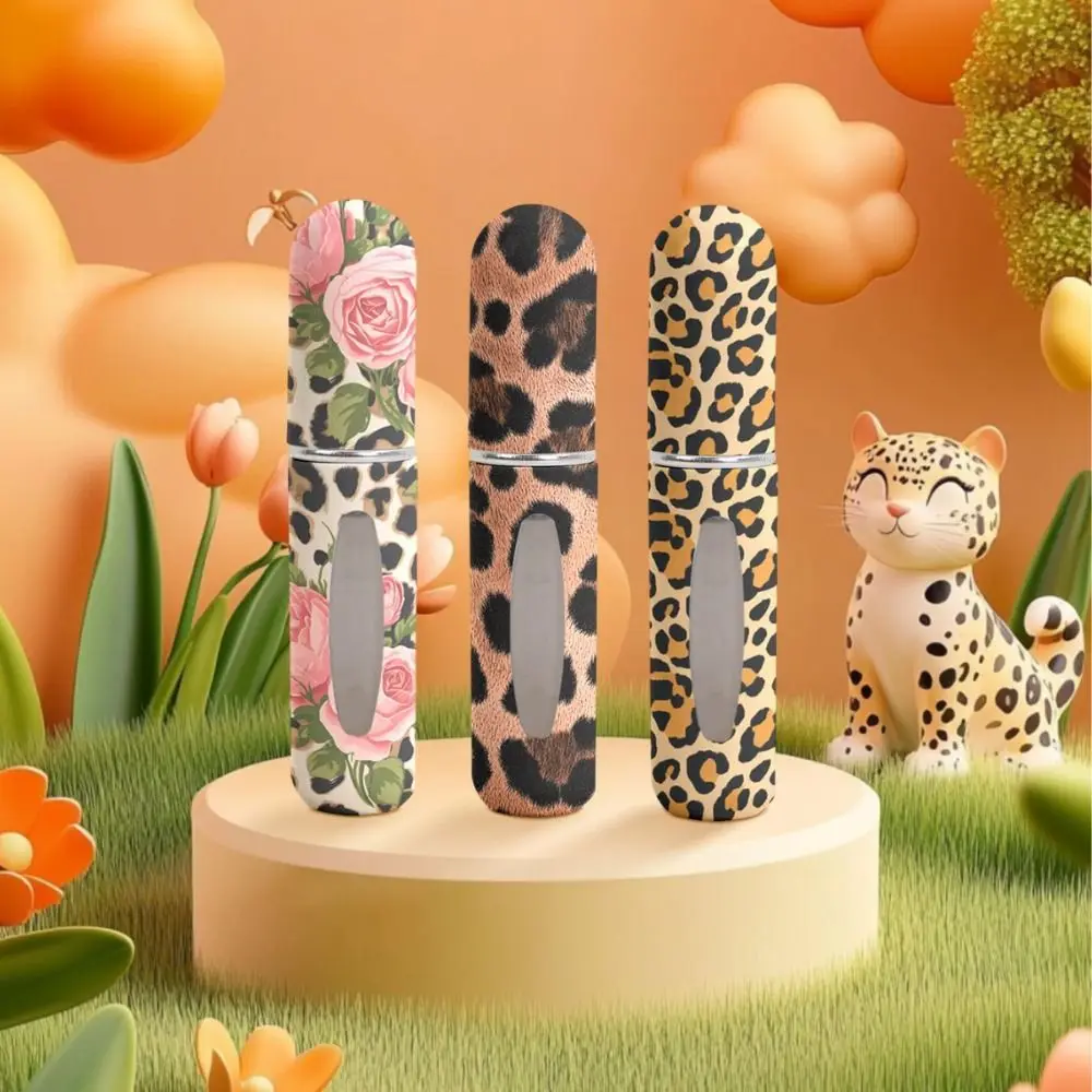 Mini bouteille de parfum de 5ml, conteneurs cosmétiques vides rechargeables et anti-fuite, bouteille rotative à pulvérisation vide