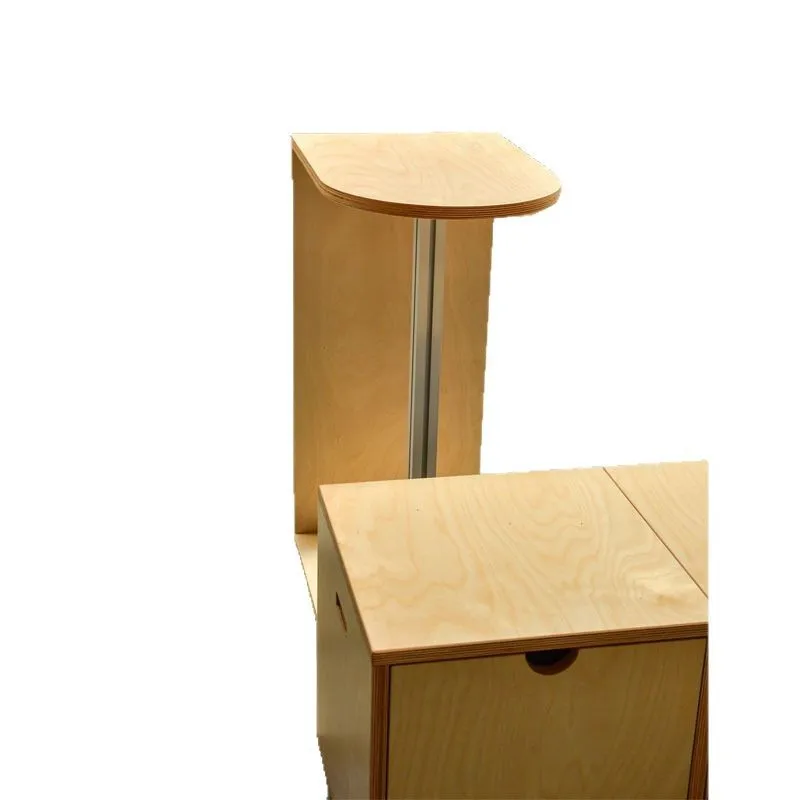 Скандинавская простая алюминиевая мебель, березовая океанская доска, журнальный столик типа C, журнальный столик, столик