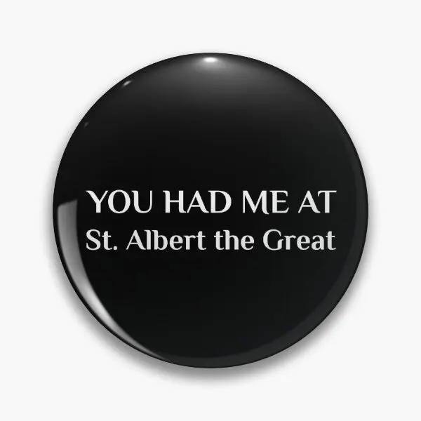 St Albert The Great Christian Confirmat  Soft Button Pin Metal Creative Clothes Brooch Jewelry Badge Women Lover Collar Cute