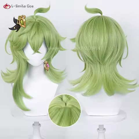 Game Wig Sumeru Collei Cosplay Wig 55cm Long Wigs Heat Resistant Synthetic Hair Halloween Party Anime Wigs + Wig Cap