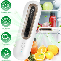 Electric Fridge Deodorizer 800Mah Mini USB Fridge Odor Killer Rechargeable O3 Ozone Generator Portable Fridge Odor Eliminator