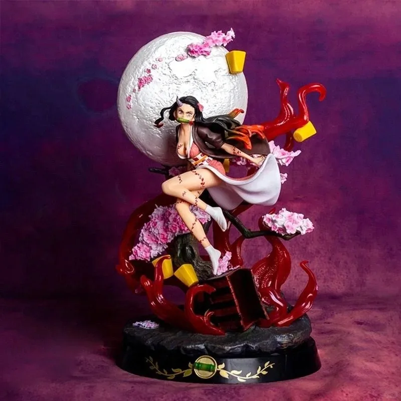

Demon Slayer Nezuko Large Rubik's Cube Hand-Made Model Statue Collectible Bleeding Ornament Action Figure Toy for Fans