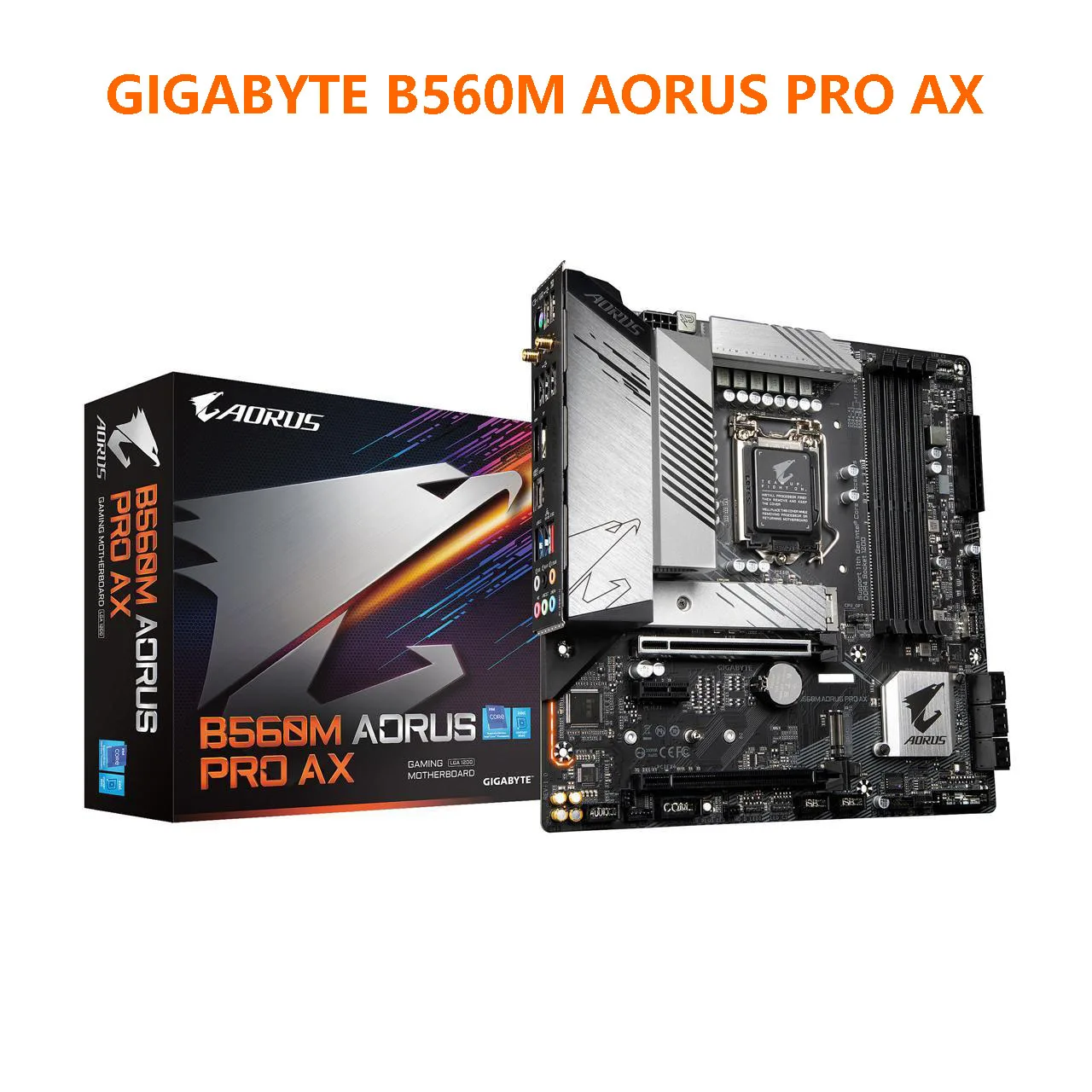 GIGABYTE B560M AORUS PRO AX LGA 1200 Intel B560 SATA 6Gb/s Micro ATX Intel Motherboard 11th/10th Gen Intel Core DDR4