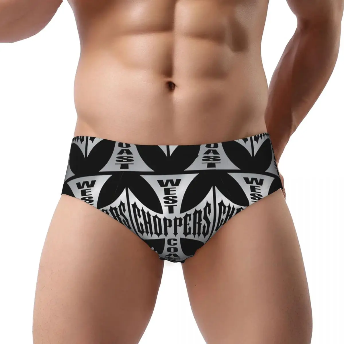 

Personalized West Coast Iron Cross Choppers Men's Triangle Panties Comfortable Boxer Underpants Short Underwear for Homme Man