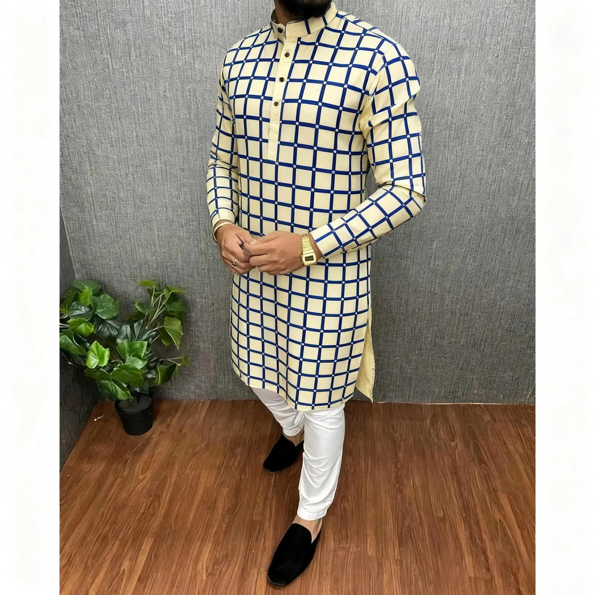 2026 roupas masculinas impressão étnica plus size topos casamento wear clássico marrocos kaftan herren muçulmano tenue arabe homme ﻿