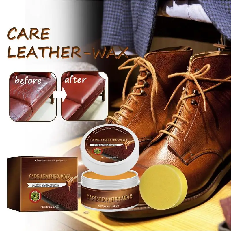 80g Leather Filling Paste Natural Leather Filler Repair Cream Leather Conditioner Cleaner Shoes Furniture Car Seats Polishing