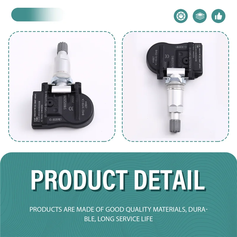 

A82M-4 Pieces Car Tire Pressure Sensors 315Mhz For Land Rover LR2 LR4 Range Rover Evoque Sport 2008-2016 BH52-1A159-CA LR066379