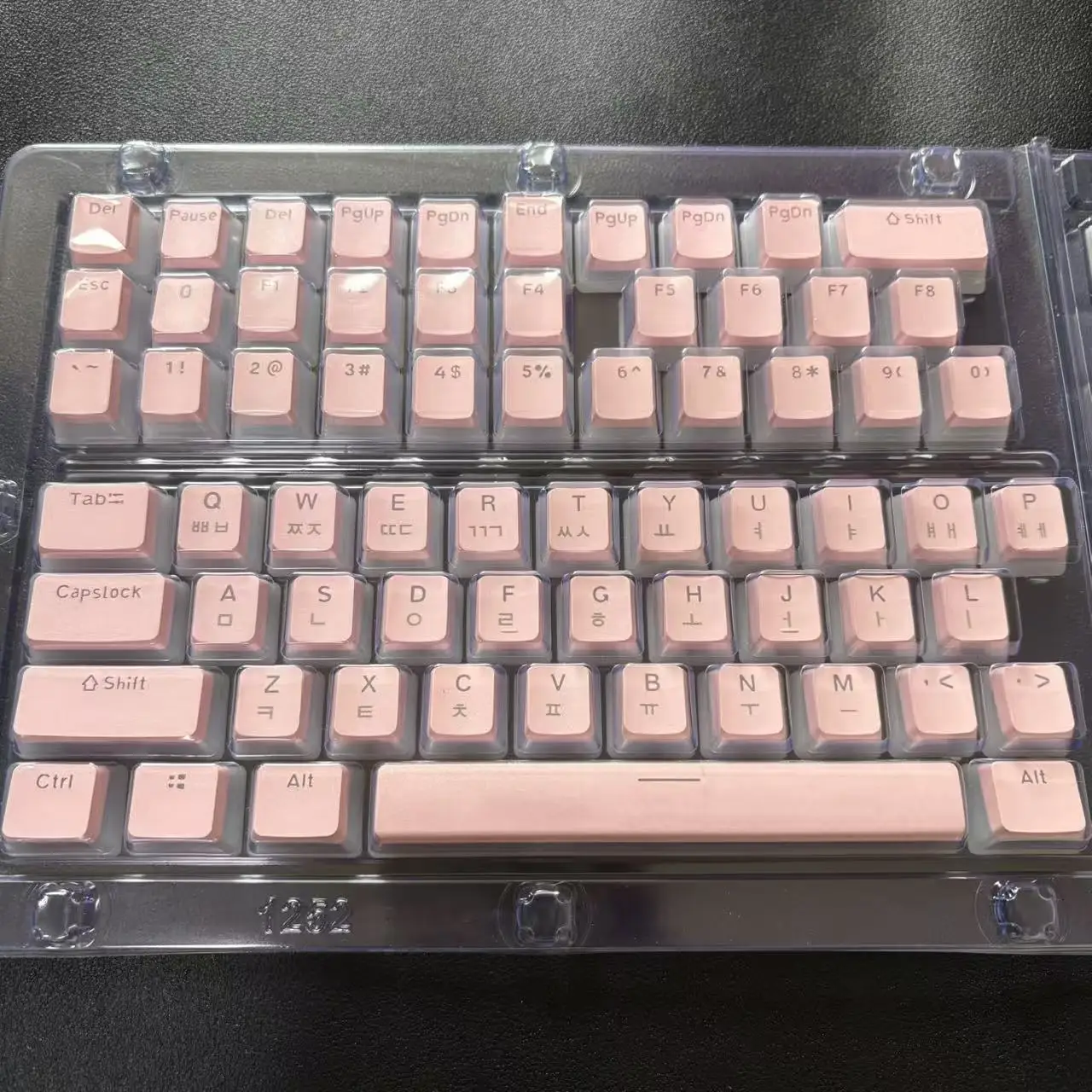 Hangul Keycap Korean Layout Keycap Pudding Keycaps Set PBT OEM Profile for Gaming Mechanical Keyboard for Cherry MX Switch