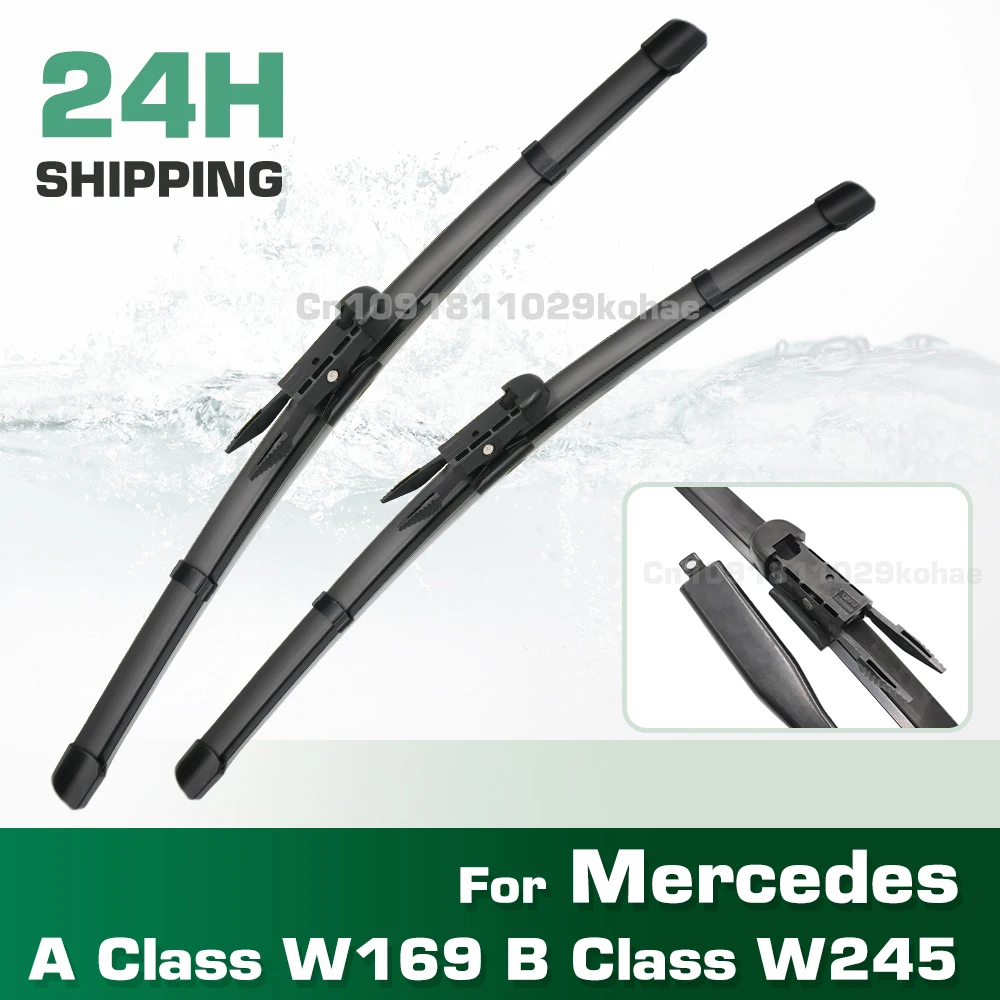 GREATROAD Wiper LHD&RHD Front Wiper Blades Set For Mercedes Benz A Class W169 B Class W245 Windshield Windscreen Brush 26