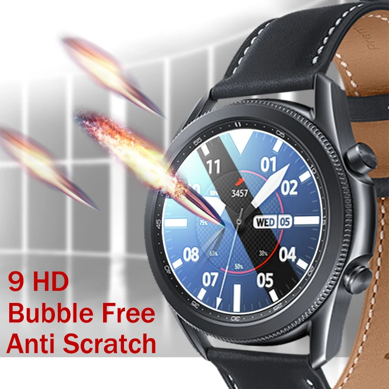 3 pack for Samsung Galaxy Watch 3 45mm 41mm galaxy watch 4 Classic Tempered Glass Screen Protector Anti Scratch Bubble Free