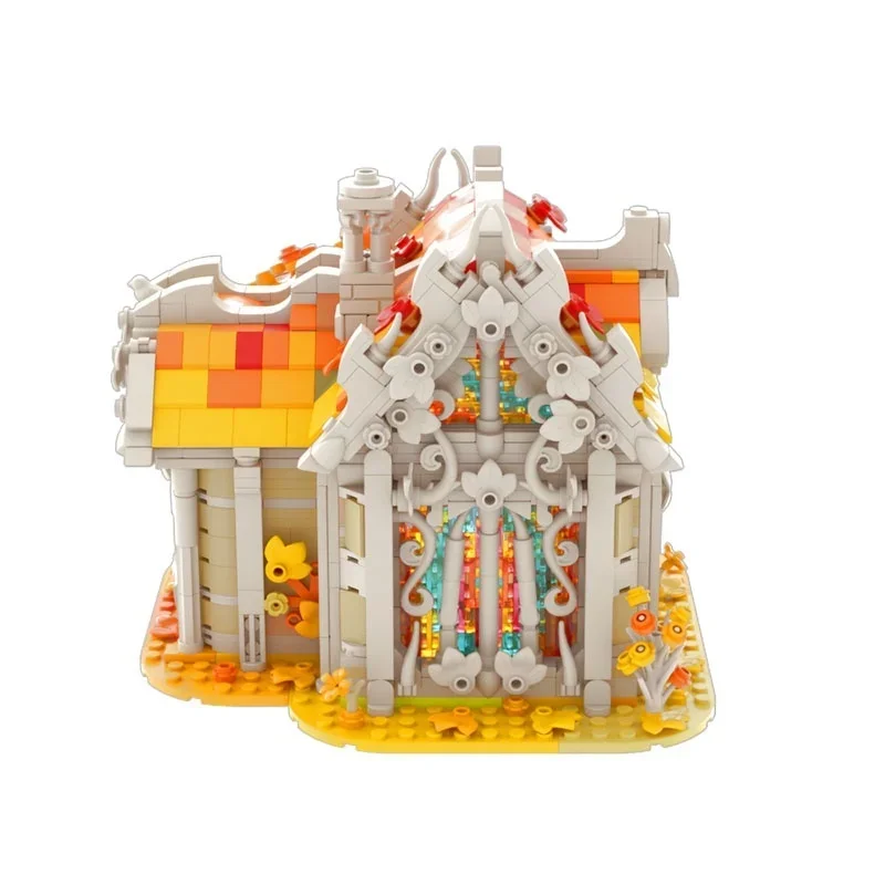 1559 pièces MOC Maison en bouleau d'automne Série Cloud 9 Modèle de construction Cadeau de Noël Blocs de construction Jouet de construction à assembler DIY Briques pour enfants