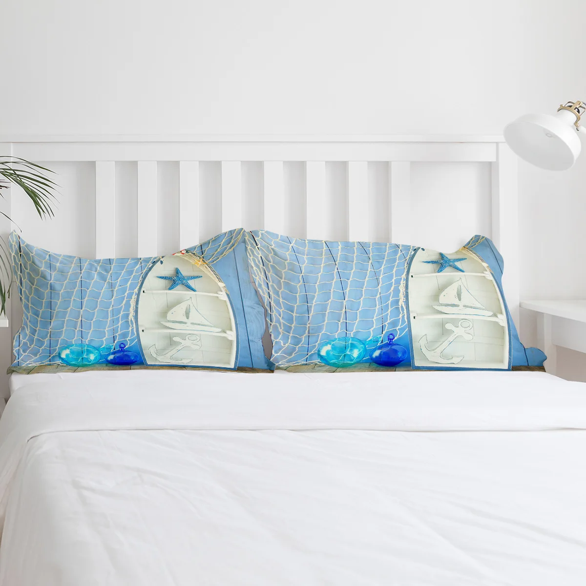 البحر الأبيض المتوسط قارب خشبي طقم سرير 3 قطعة الفتيان الفتيات غطاء لحاف المخدة الاطفال الكبار غطاء لحاف طقم سرير مزدوج المنسوجات المنزلية #3