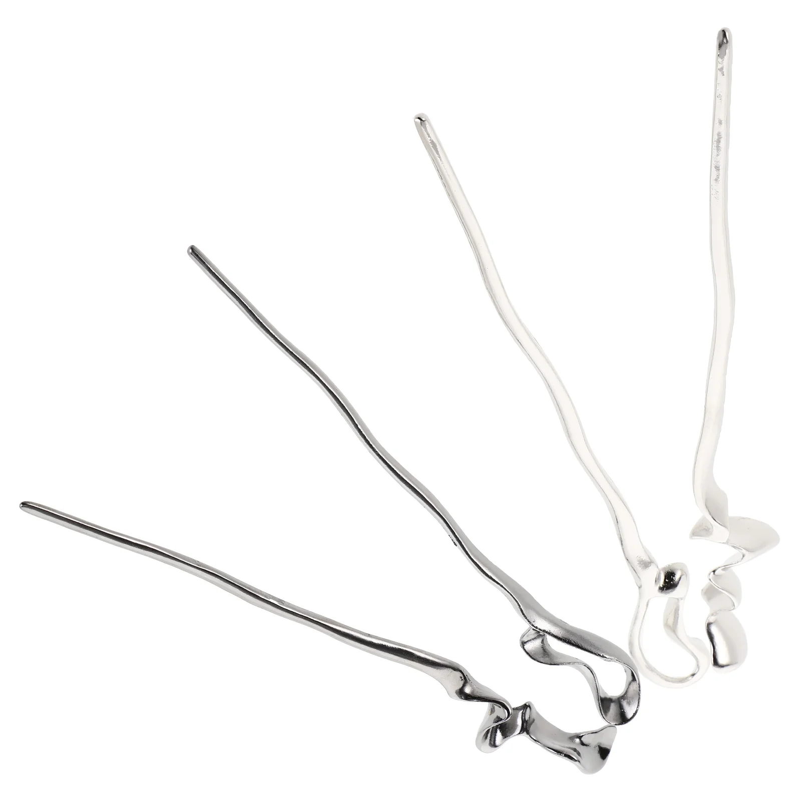 

4pcs Sticks Chinese Chopstick Vintage Hair Fork Smooth Surface Premium Materials Long-Term Use Wedding Party Daily Wear Gift For