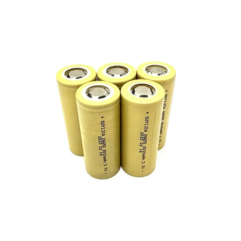 100% original 26650 3.7V battery 6000mah large capacity Li-Ion rechargeable battery for LED flashlight flashlight power tools