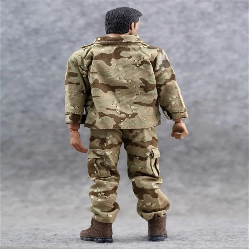 1/6 Soldier Accessories US Military Desert USMC MI Color Uniform Top Pants Model Toy For 12'' Action Figure Body In Stock