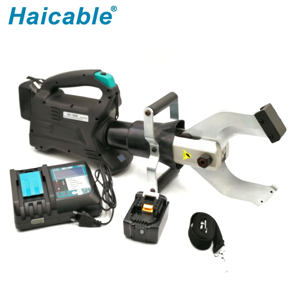 Battery Operated Cable Cutter 105mm BS-105 Solar and Wind Energy System Cordless Powered Cable Cut Machine