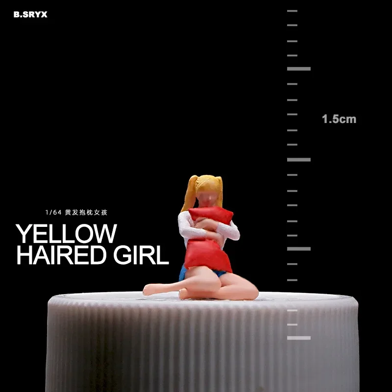1:64 Anime girl Mini bambola figura modello in miniatura fotografia puntelli modello di scena fai da te tavolo di sabbia paesaggio ornamento regalo