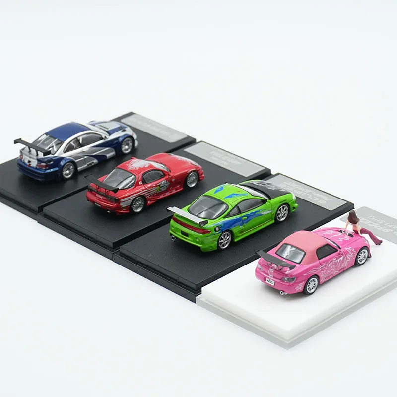 تجاوز FS مورتال DCM في المخزون 1:64 الكسوف D30 Robocar FNF S2000 AP1 SUKI E46 M3 GTR دييكاست نموذج سيارة جمع اللعب