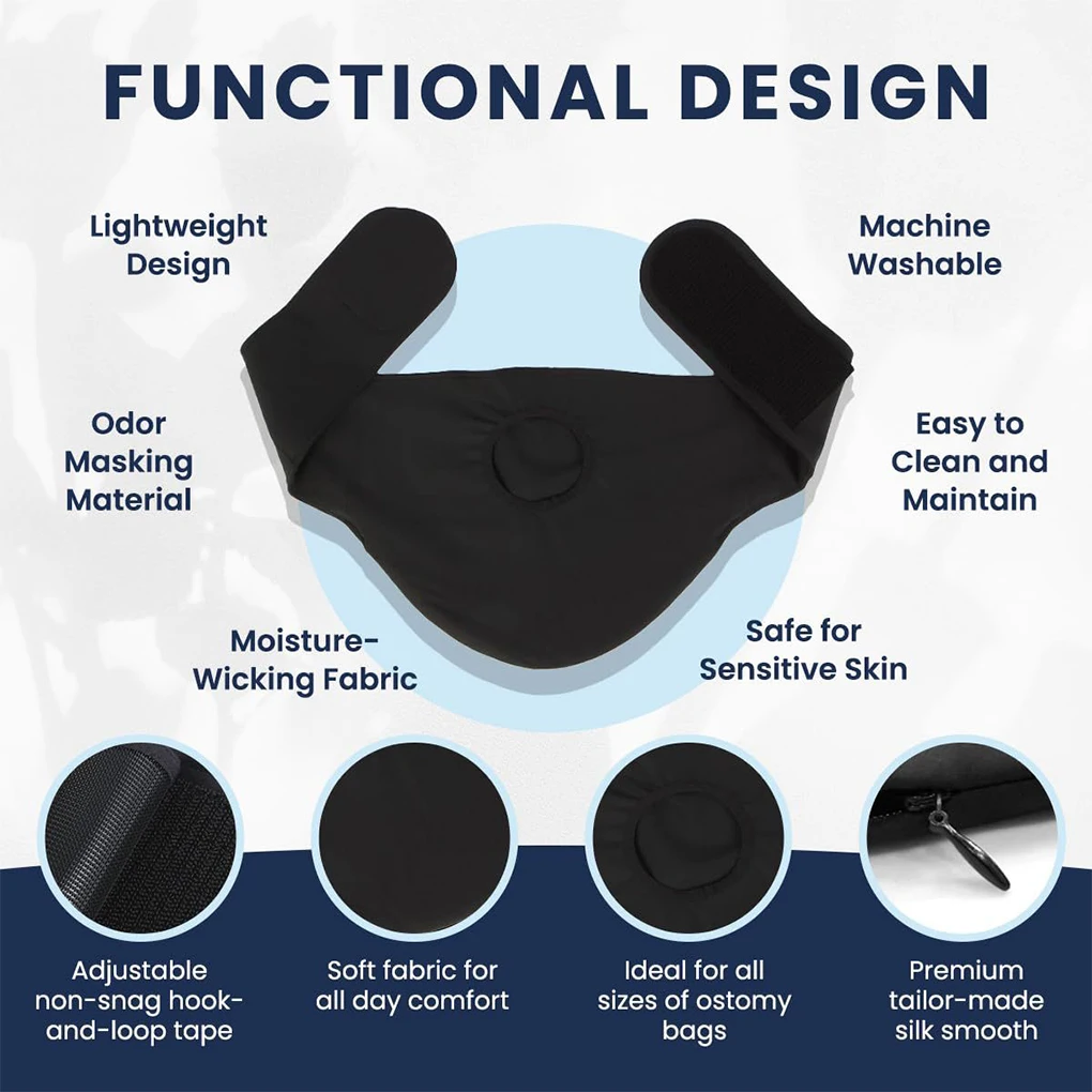 Borsa a tracolla Borsa da appendere Apertura elastica per la borsa di drenaggio dell'urina dello stoma senza perdite