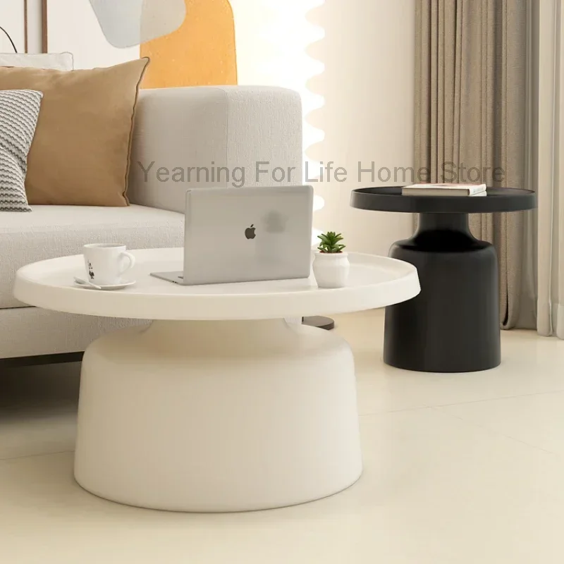 Waterproof Portable Coffee Tables Unique Aesthetic Round Cloud Tables Center Entryway Mesa Auxiliar Salon Living Room Furnitures