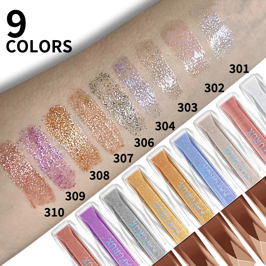 9 Colors Glitter Moisturizing 1pc lip Gloss Long Lasting Lip Glaze Shimmer Liquid Lipstick Makeup Lip Oil Lip Tint lip Balm Gift