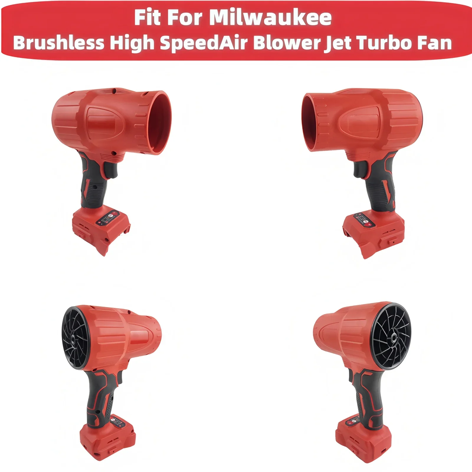 Bürstenloses Luftgebläse Jet Turbo Fan Air Duster Splatter Laubblasen Elektrowerkzeuge für Dewalt/Milwaukee/Makita Ventilador Splatter