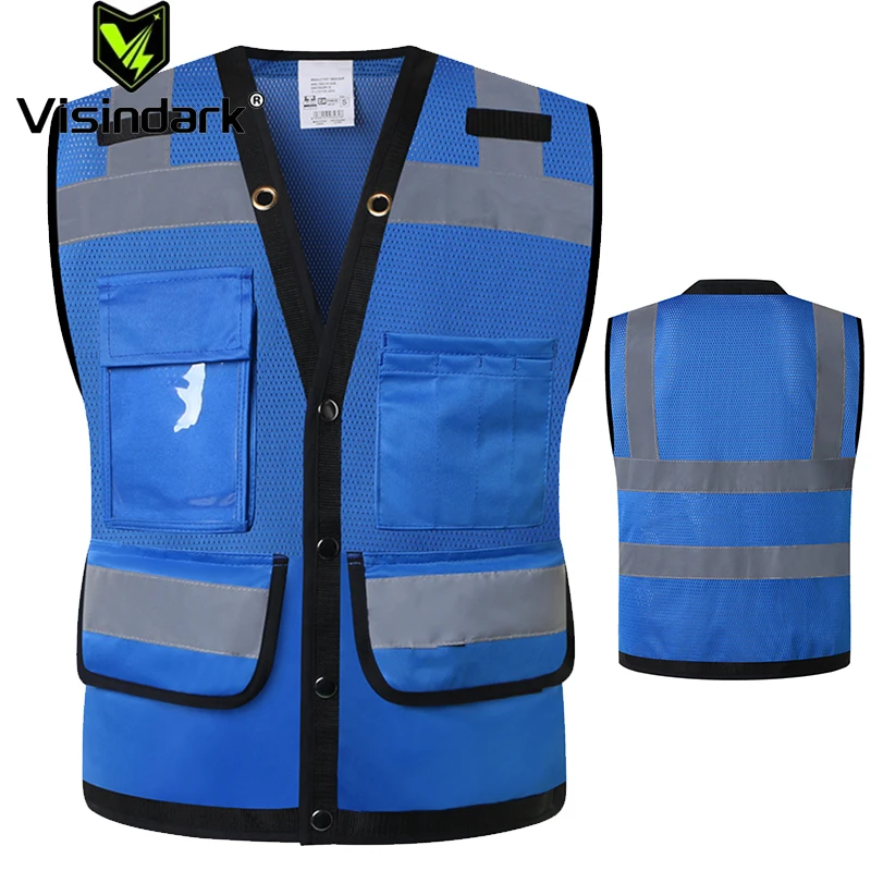 

Safety Vest High Visibility Mesh Reflective Vest with Pockets for Men & Women