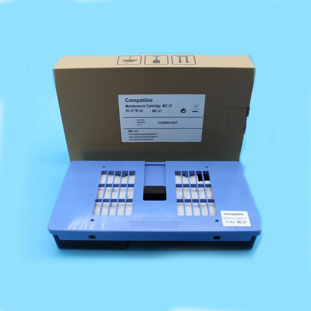 MC31 MC-31 Maintenance Tank With Chip For Canon TM-5200 5205 5200MFP TM-5300 5305 TM-5300MFP TM-200 205 300 305 Waste Ink