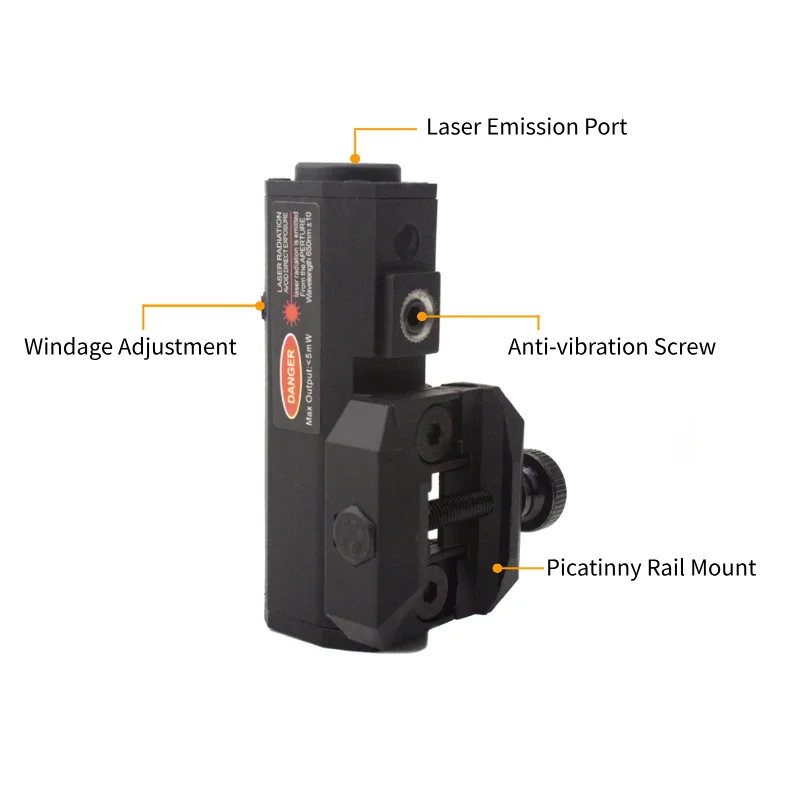 رؤية ليزر تكتيكية قابلة لإعادة الشحن متوافقة مع سكة Picatinny وسككك الحديدية M-lok رؤية ليزر أحمر أخضر أزرق #5