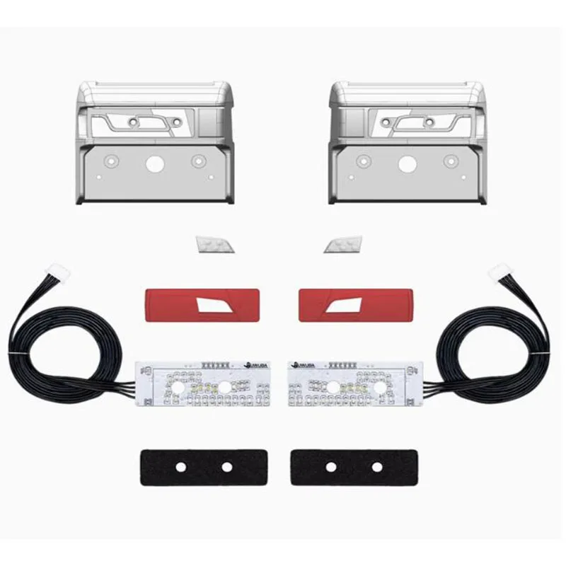 

RC Dump Truck LED Simulation Taillight with Ight Cup for 1/14 Tamiya SCANIA 770S 6X4 56368 8X4 56371 Car Upgrade Accessories