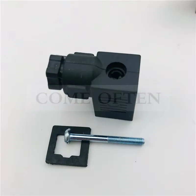 Bild 6: 5 Stück Luftventil-Magnetventil-Steckverbinder DIN43650C Typ 110 Stecker Anschlussdose Buchse Leichttyp C PIN-Abstand 9,4mm